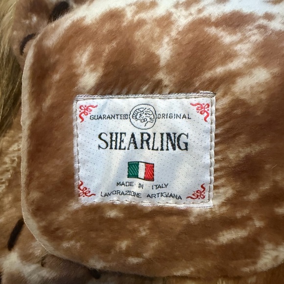 De Nicola Pelliccerice  tan, shearling genuine, vintage Fur Women's Coat Italy - Picture 5 of 12